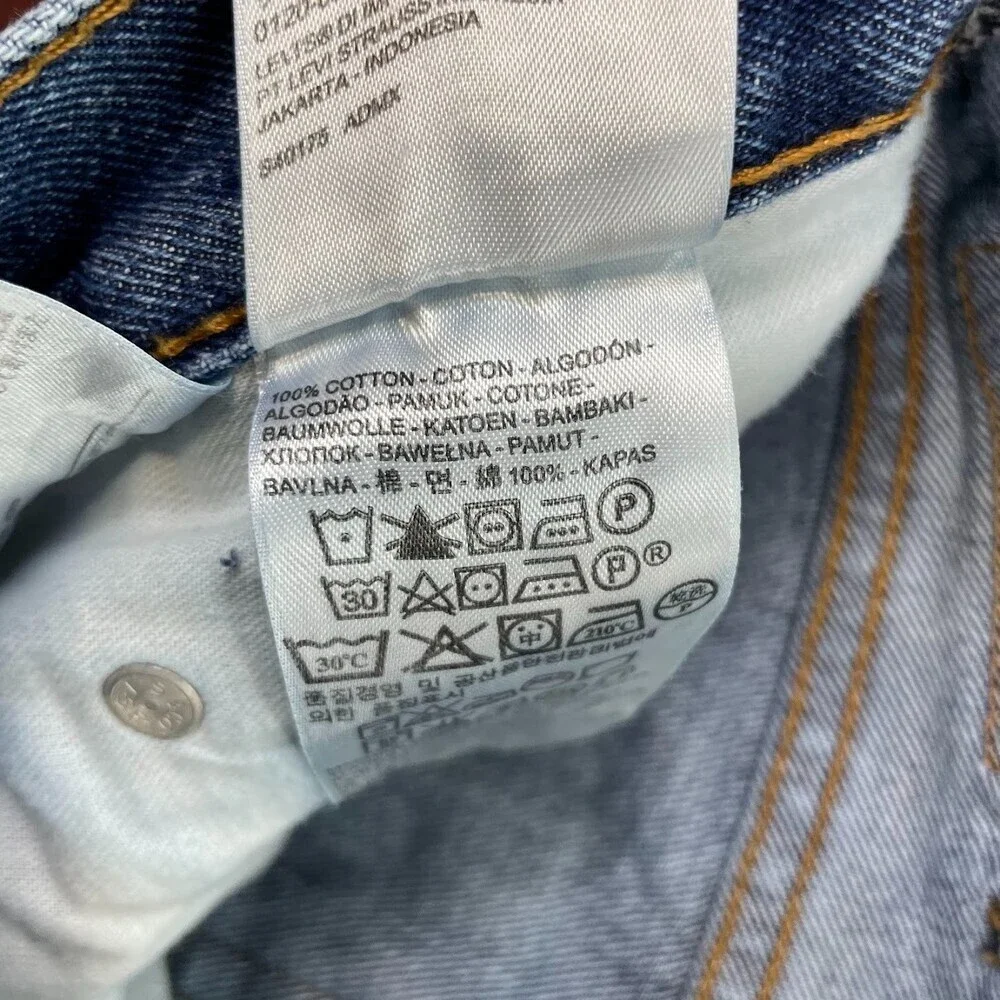 Levis 550 Retro Men's Blue Relaxed Fit Denim Pants 100% Cotton 38x34